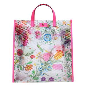 Gucci Floral Flower Clear Vinyl Tote Bag
